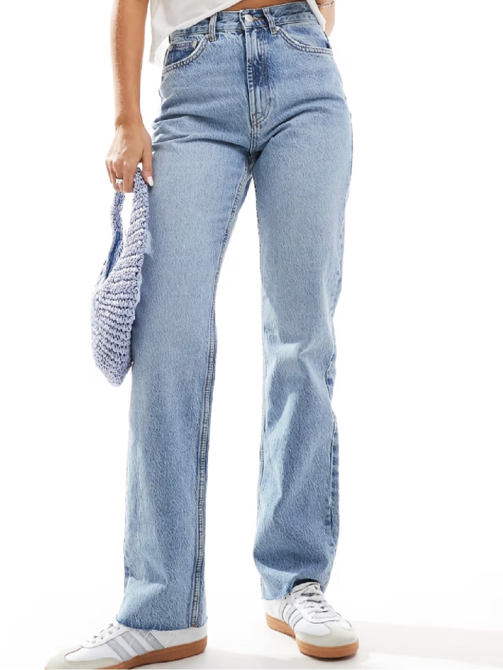 High-Rise Straight Leg Jeans - Sz 29 but fit tight